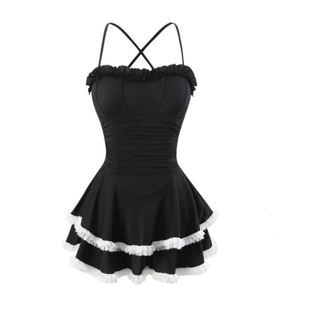 [M~2XL사이즈]오드리햅번 스타일 몸매보정 럭셔리 원피스 수영복