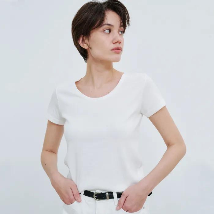 U neck tee _ 5colors