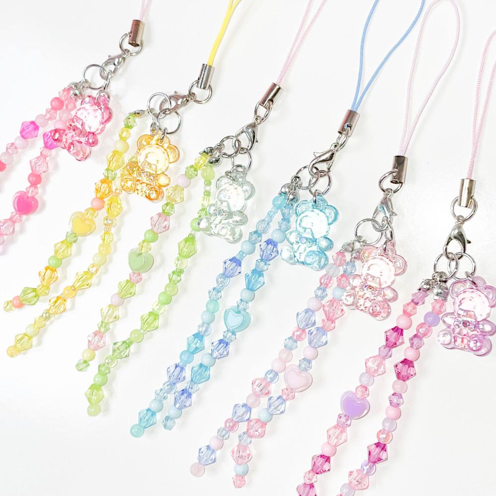 (수디어리) 레이어드 반짝 아기 곰 비즈키링