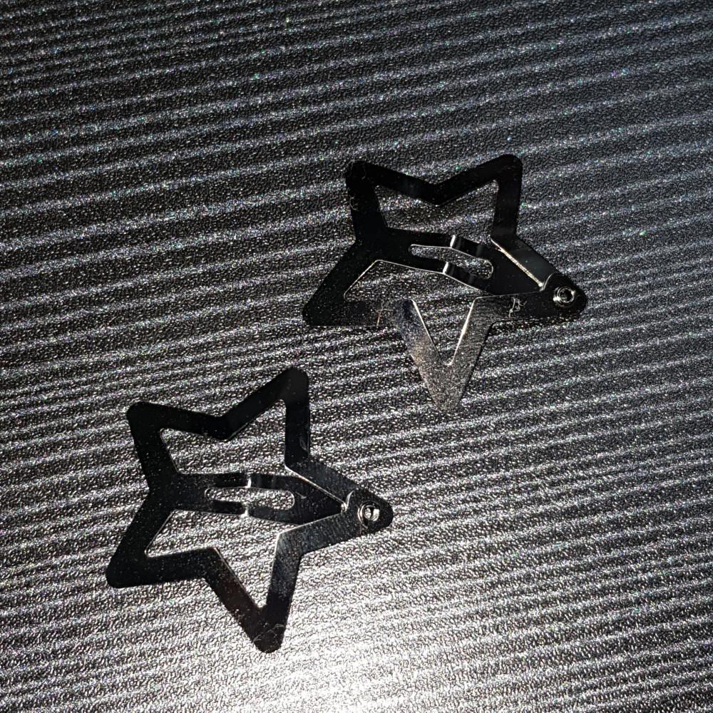 실버 별 머리핀