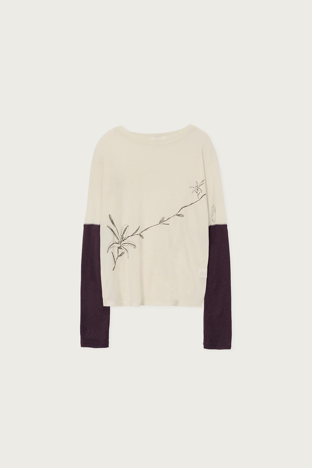 LAYERED PLANTS T-SHIRT DOVE