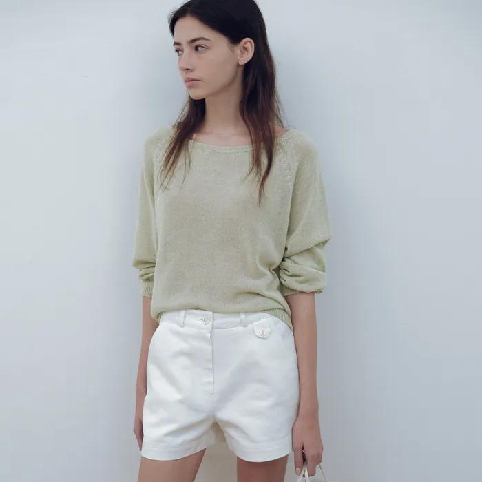 [with 연무드] Loose linen boatneck knit_4colors