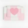 'shape of' wallet - pink check