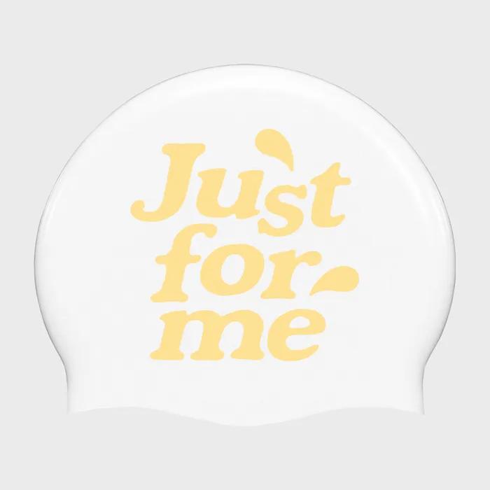 Logo Swim Cap_White/Lemon