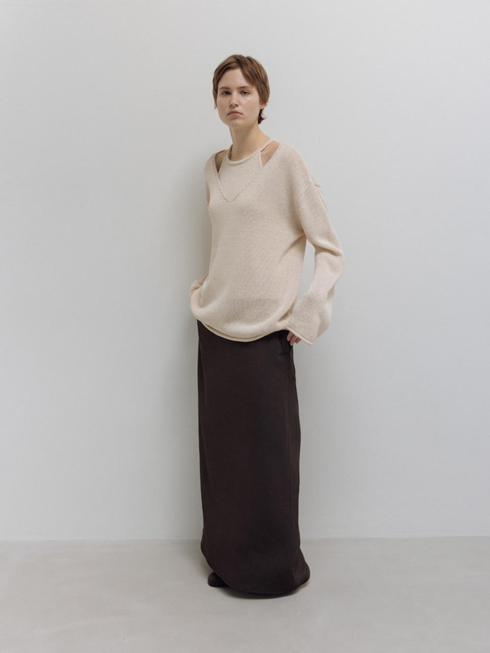 [3rd] paper v knit (ivory)