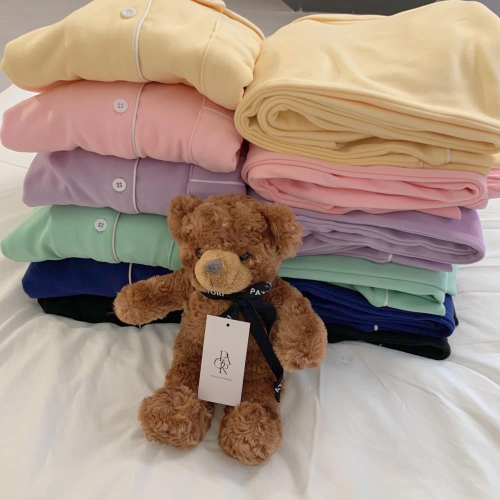 치즈 수면잠옷 커플 빅사이즈 겨울 파자마 파티 세트