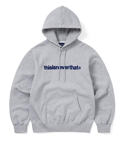 T-Logo Hoodie Heather Grey
