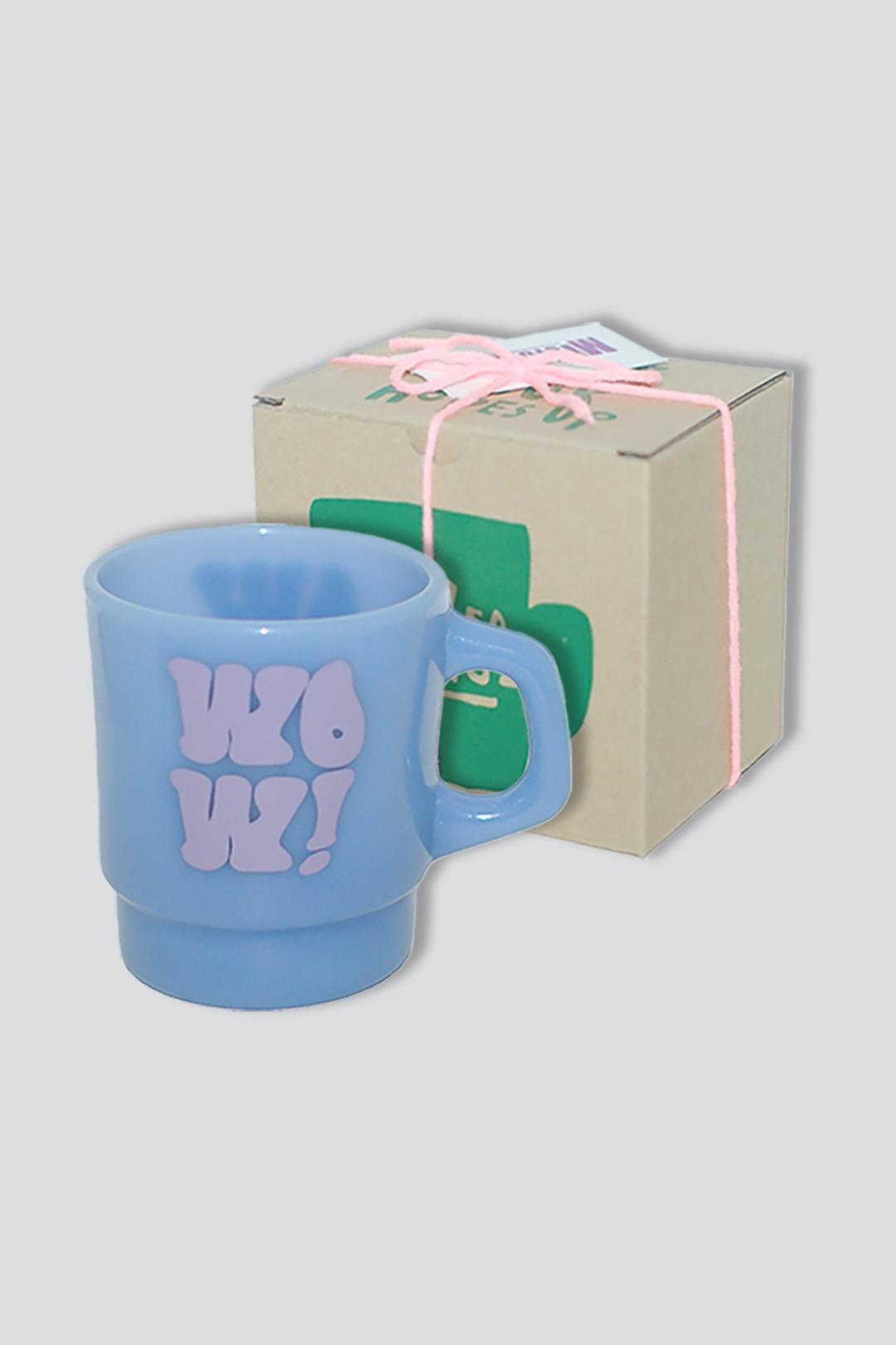 WOW! 밀크글라스 머그 250ml - 라벤더
