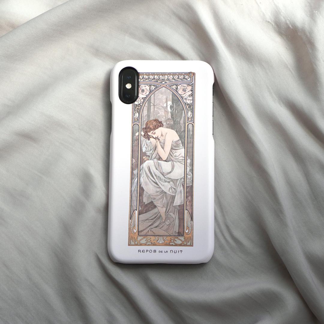 알폰스 무하 「하루의 시간: 밤의 휴식」 / Alfons Mucha 「The Times of the Day: Night's Rest」 - iPhone14