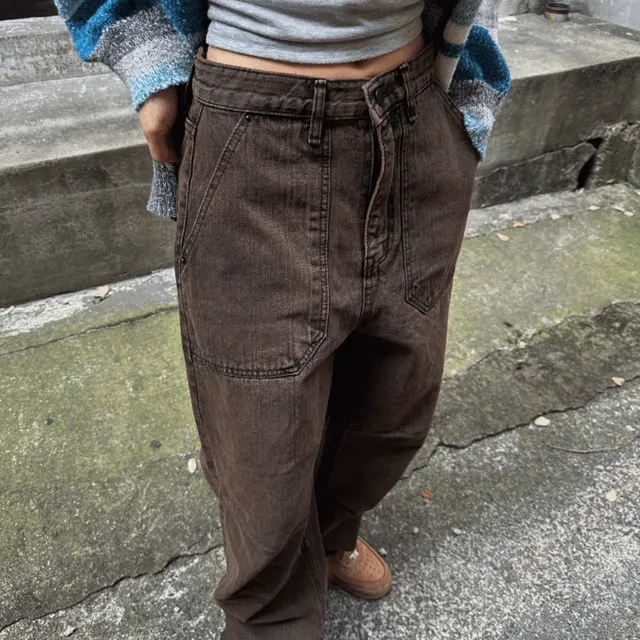 y2k pintuck straight pants (1color)