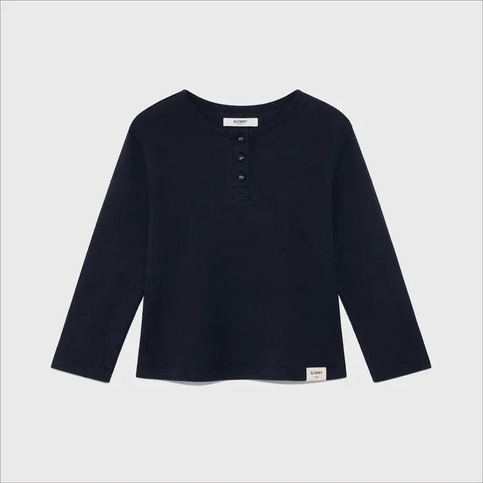 3/4 BUTTON FLY TEE (NAVY)