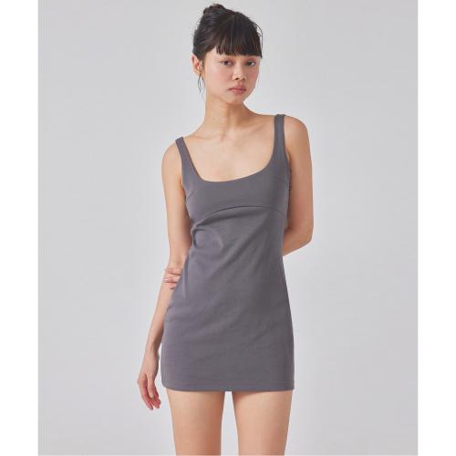 MANNEQUIN SQUARE NECK MINI DRESS_T416DS502