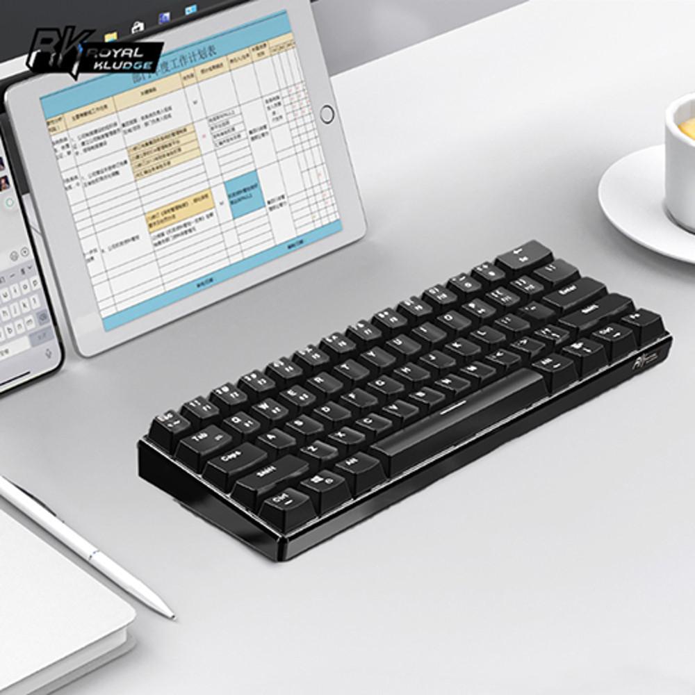 로얄클루지 RK61 블랙 화이트 기계식 블루투스 무선 키보드