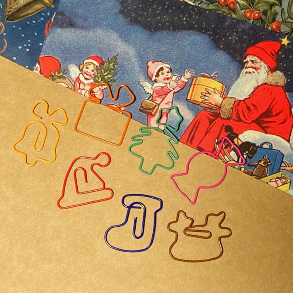 크리스마스 디자인 클립 7종 귀여운 모양클립 데스크테리어