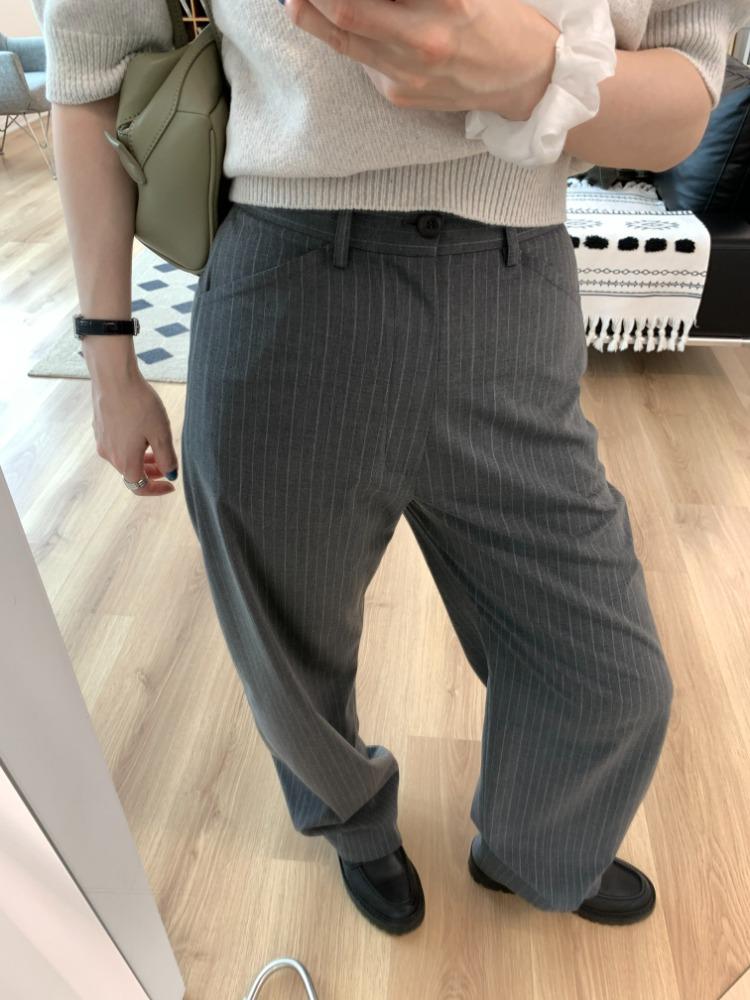 Straight cabra pants(2COLOR)