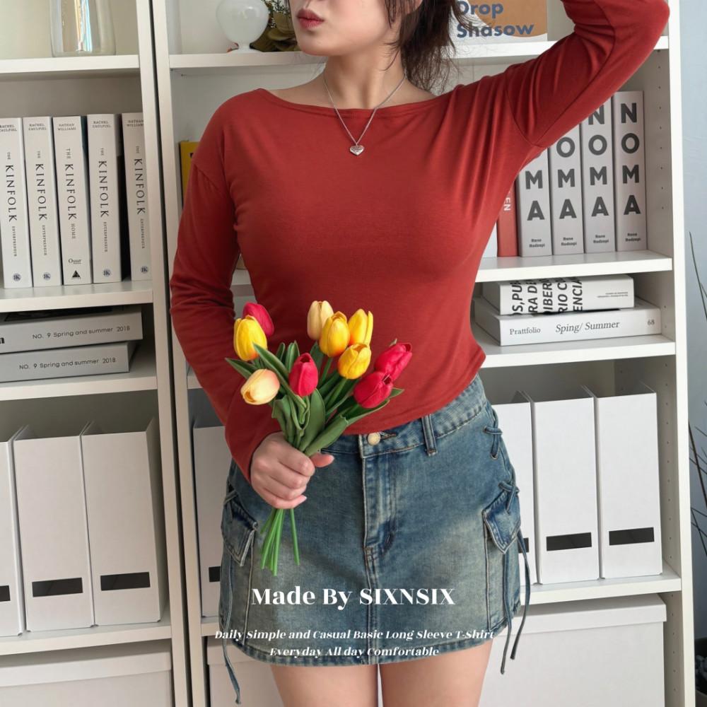 [MADE/상비추천] 체형커버 -5kg 롱 슬리브 T