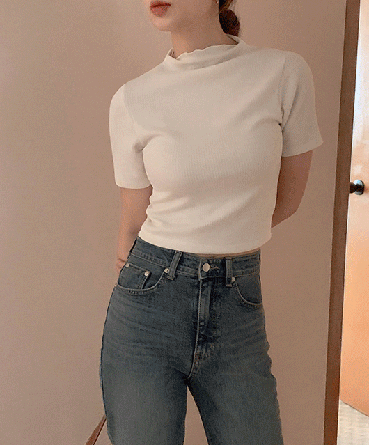 Tシャツ・カットソー PLEASENOFOLLOW NEW MOMO SHIRRING SHORT TOP VINTAGE CHARCOAL PLEASENOFOLLOW NEW MOMO SHIRRING SHORT TOP VINTAGE CHARCOAL