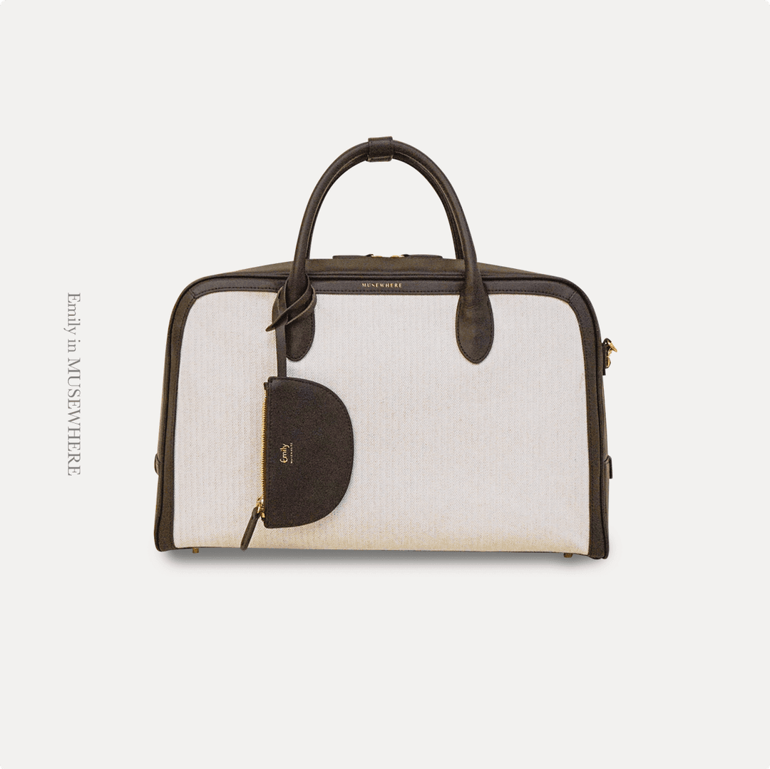 [Emily-WHERE] Business Boston Bag / Chocolate Brown