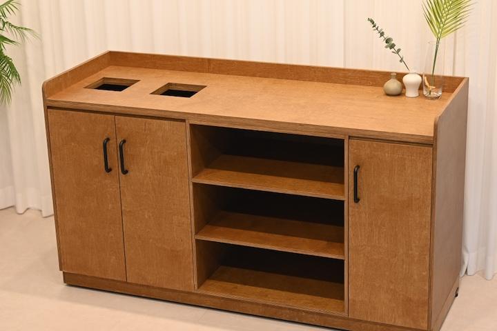 비앙카 카페 커피 반납장 테이블 수납장 반납대