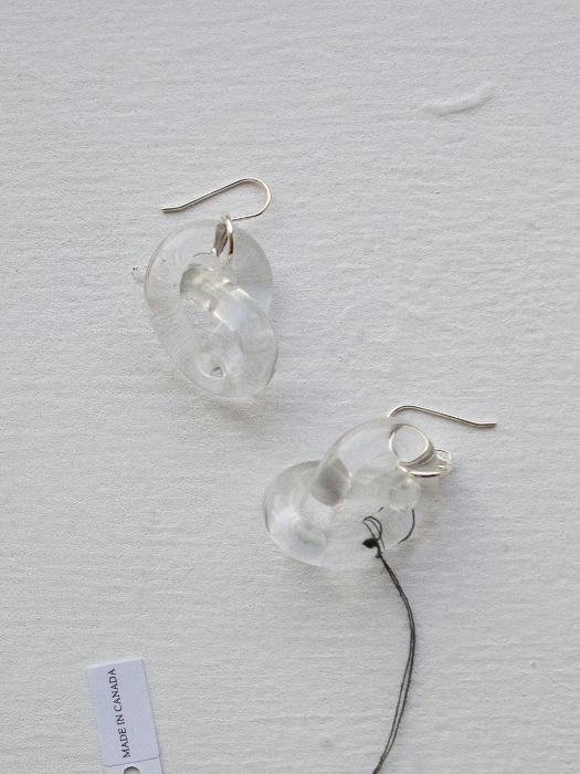 Knot Earring - Clear