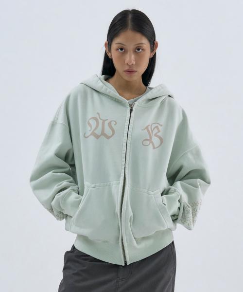 HOWtoWB Zipup Hoodie Mint