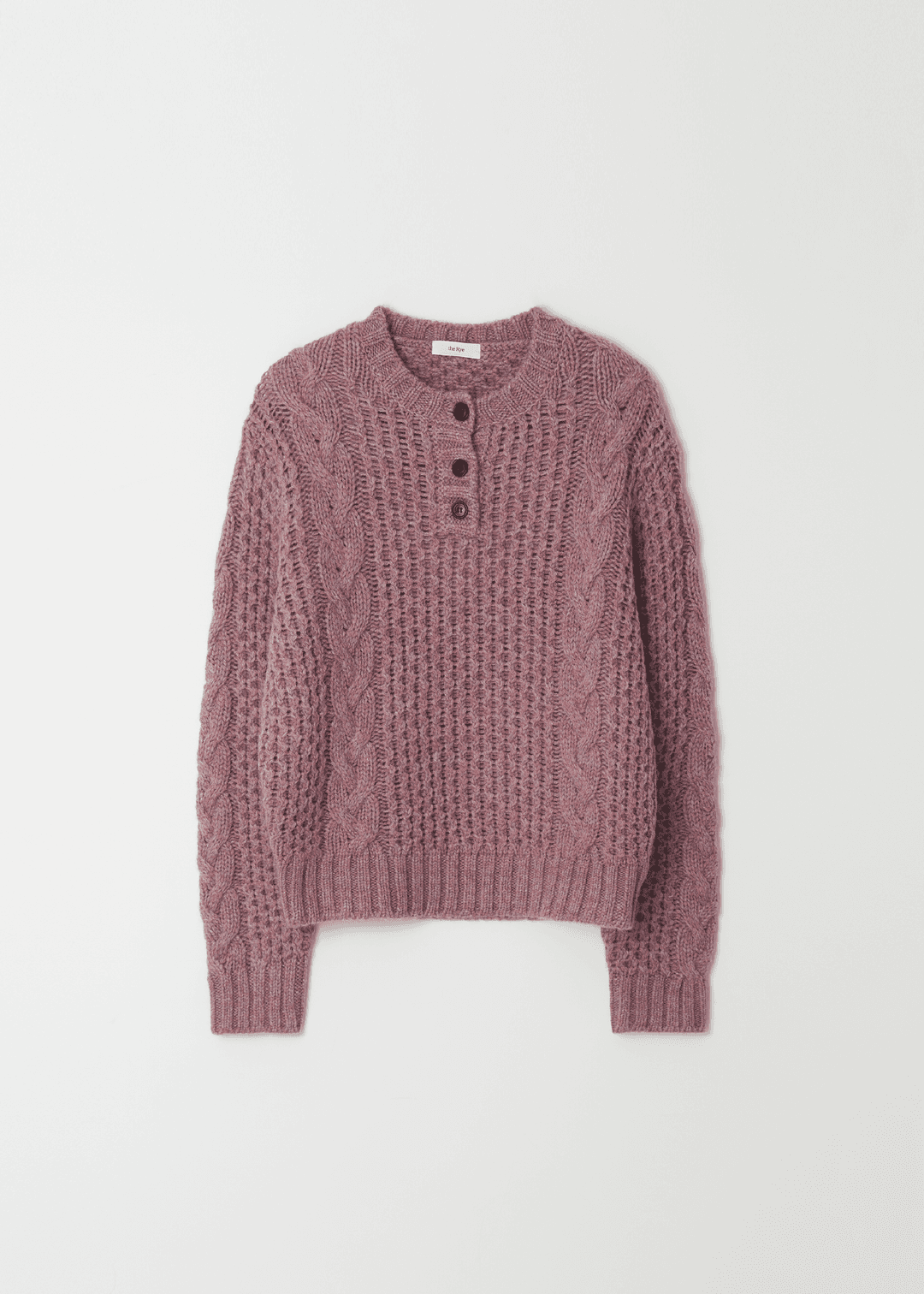 Cable Botton Knit(Vintage pink)