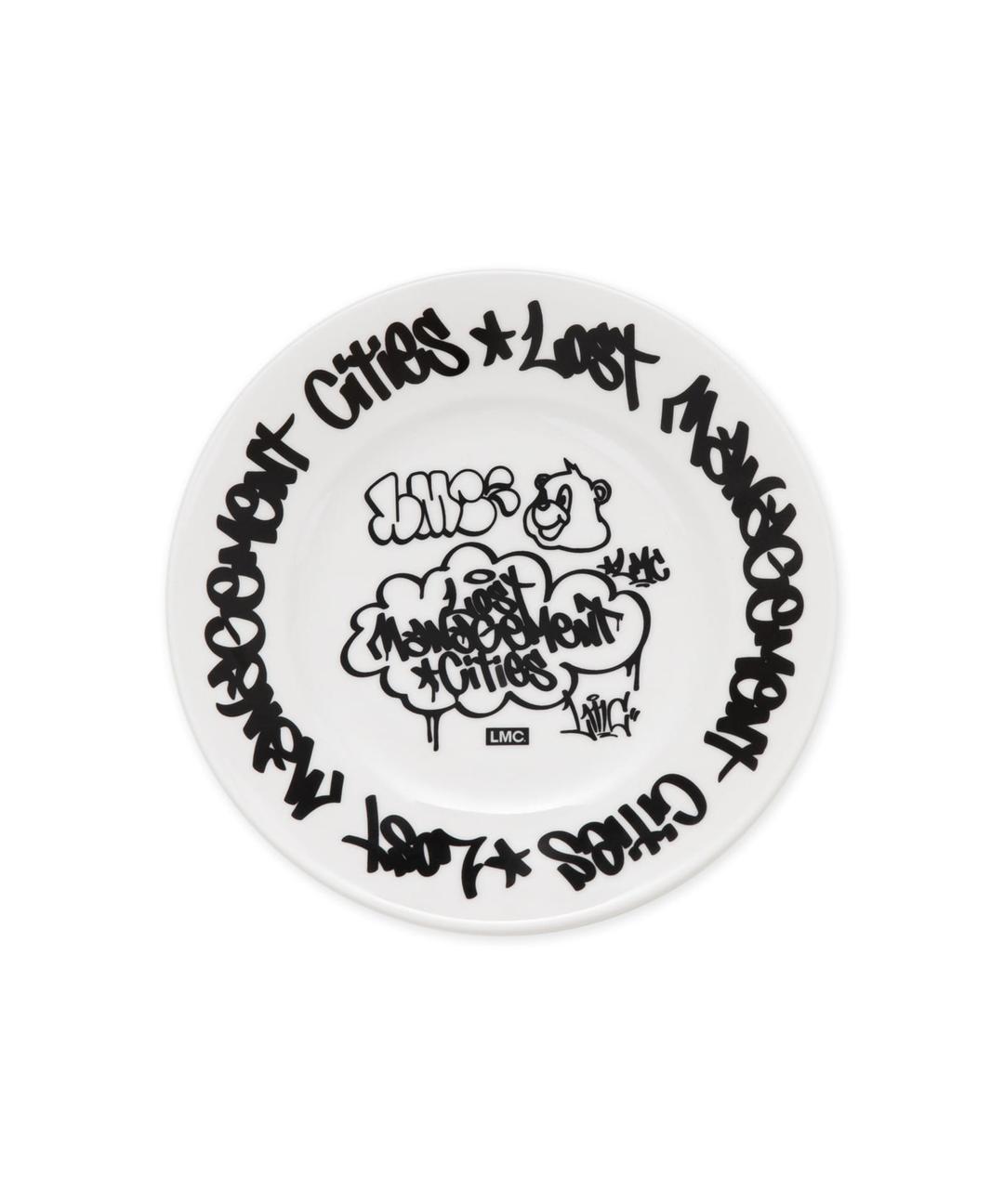 GRAFFITI PLATE white