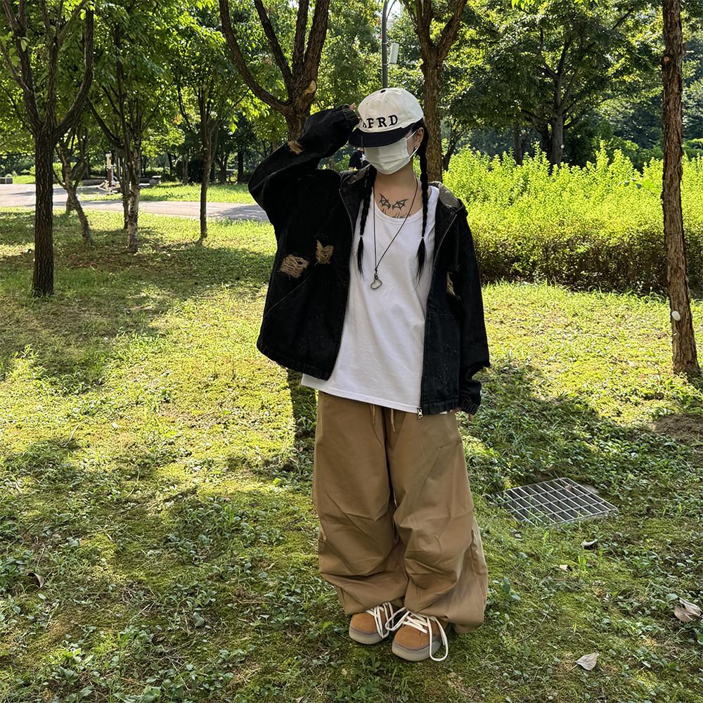 [Unisex] 오버핏 빈티지 데끼 데님 후드 집업