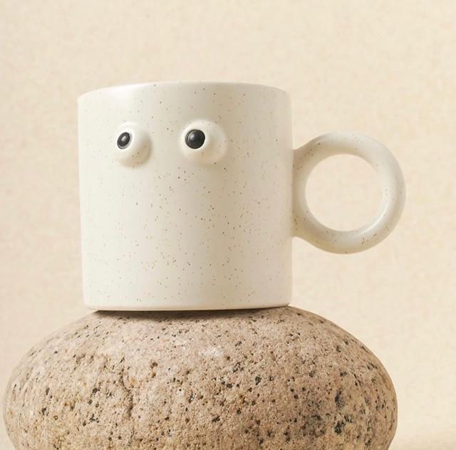 쏠띵즈 Eyes Cream Mug Plate 아이즈 크림 귀여운 머그컵