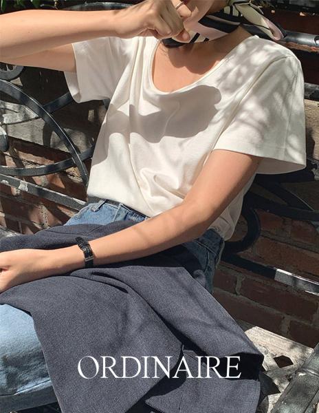 가내스라 반팔티💙 2만장돌파💗 [ordinaire] 브로 티셔츠 (6color/스카이,오트밀 단독주문시당일발송) (생활방수 장마룩 추천)
