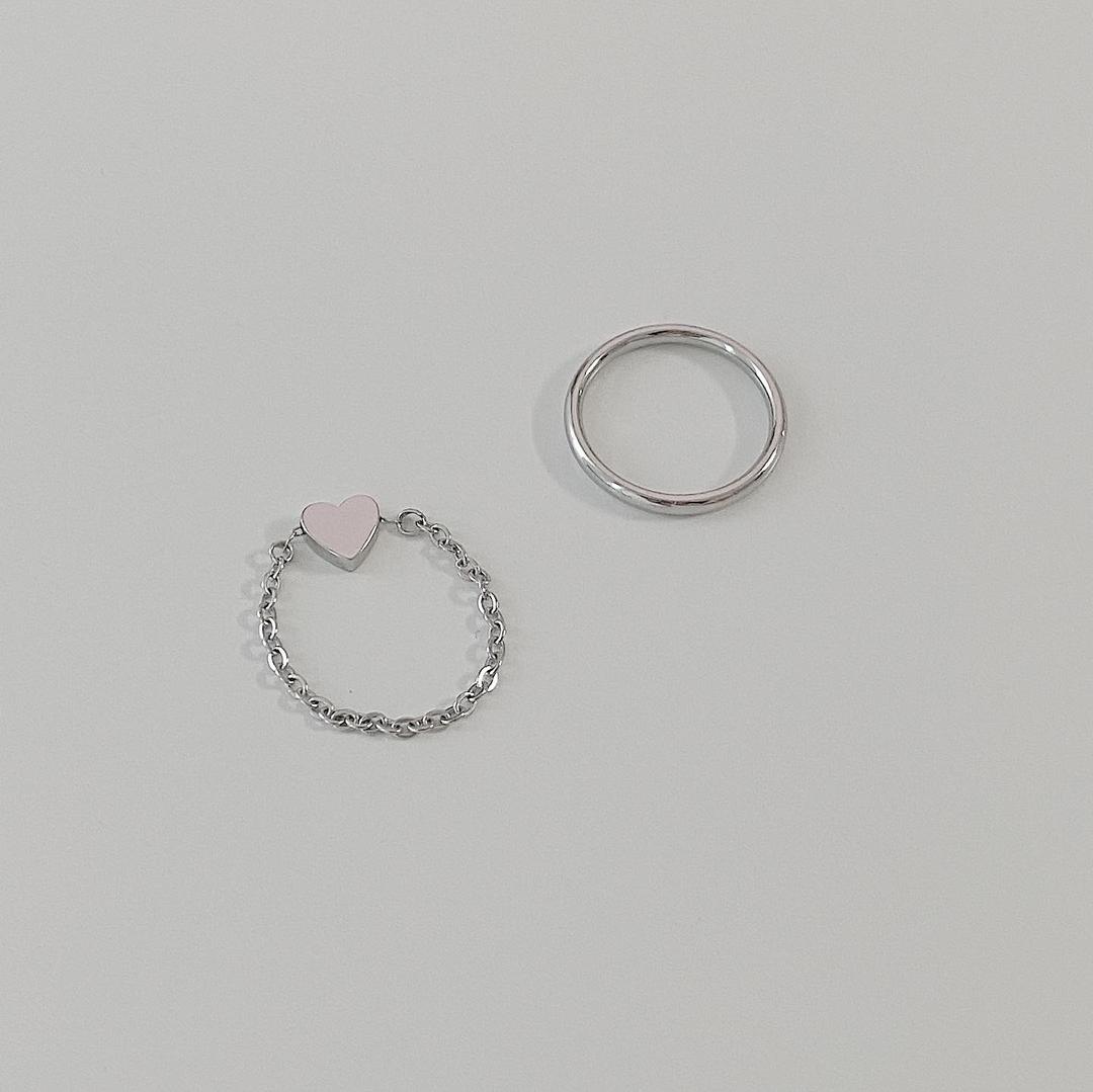 [써지컬스틸] 하트 실체인 반지