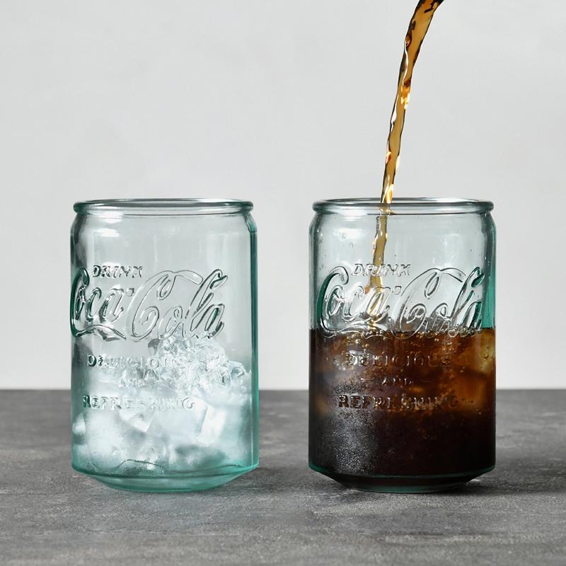 빈티지컵 레트로컵 코카콜라 로고 대용량 글라스 컵 600ml
