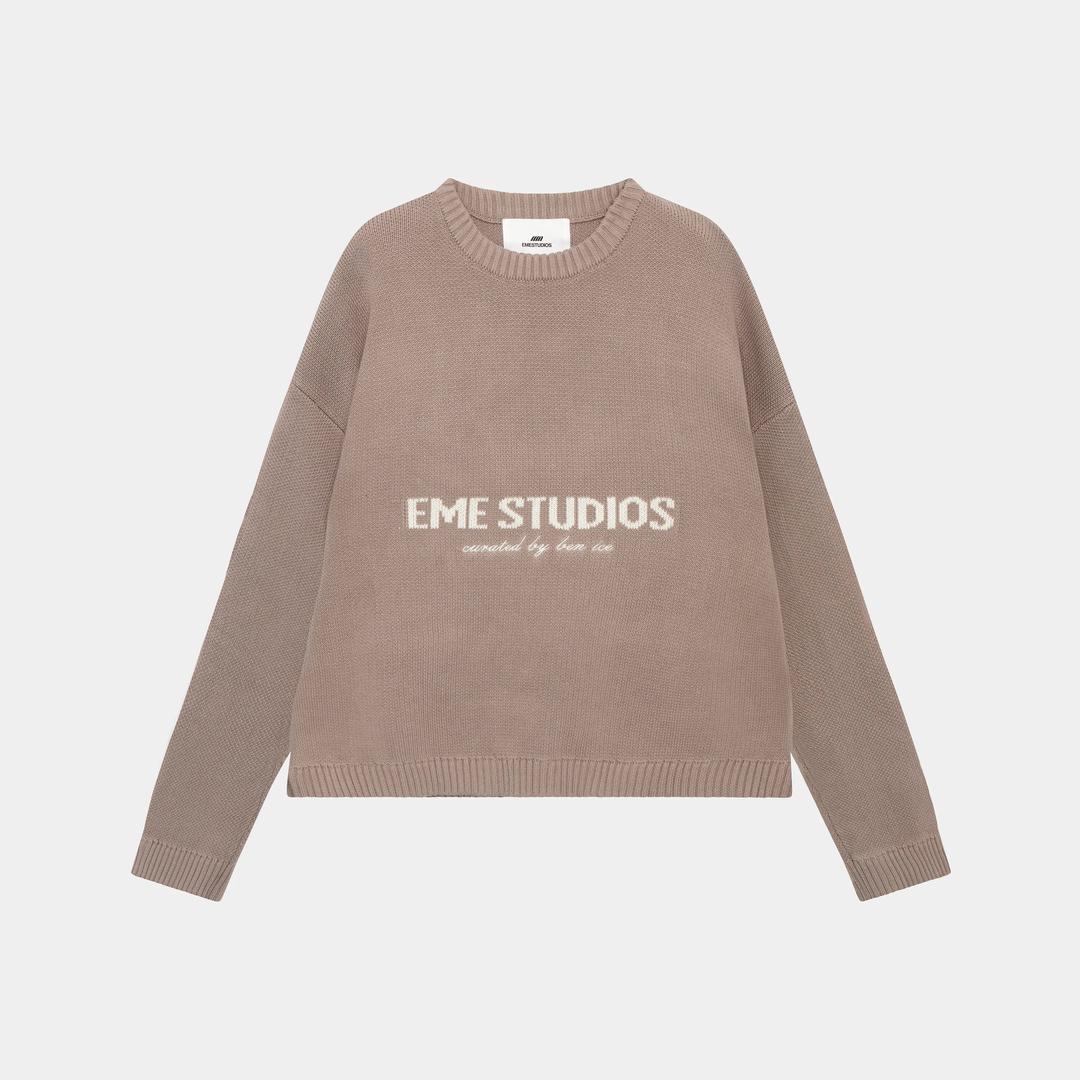 Master Muddy Brown Knit Sweater
