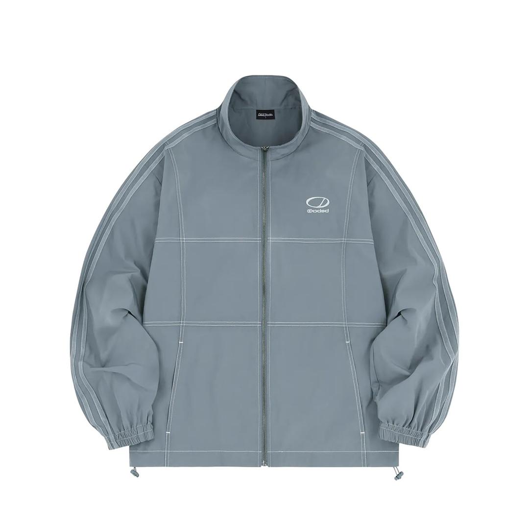 스티치 트랙 윈드브레이커 - BLUE GRAY