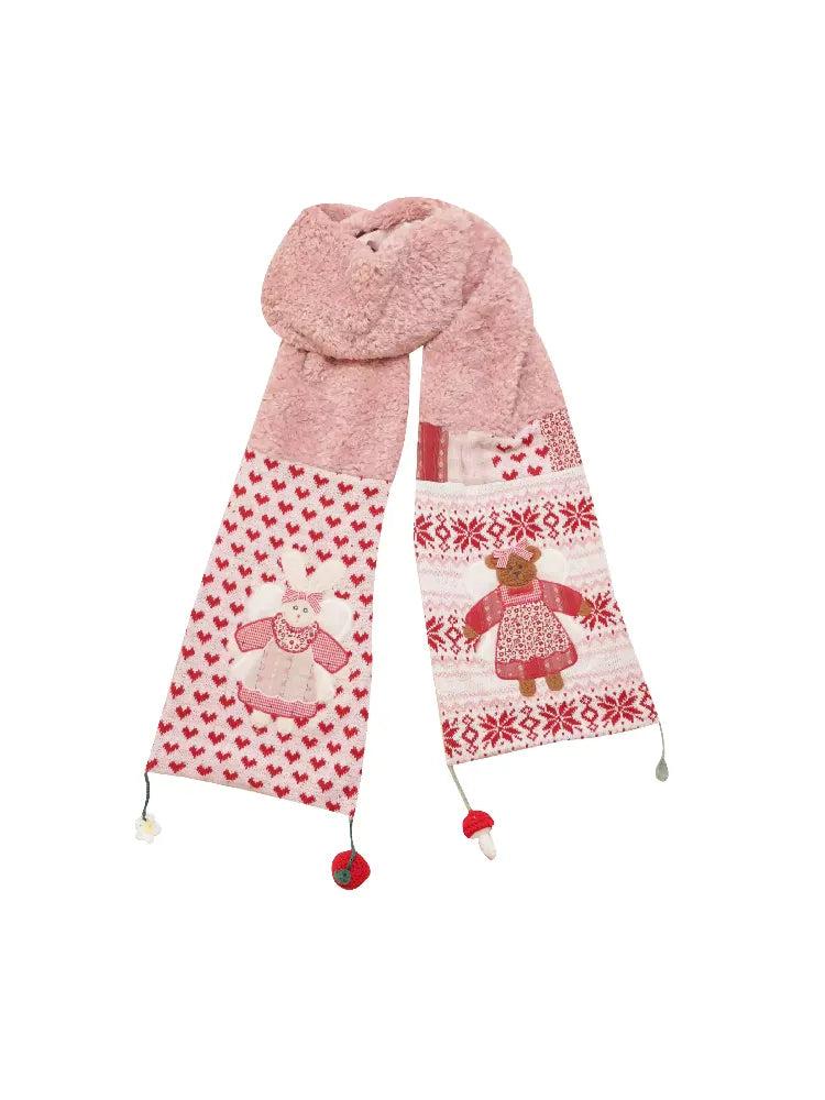 Apple Mushroom Plush Cute Scarf【s0000010895】
