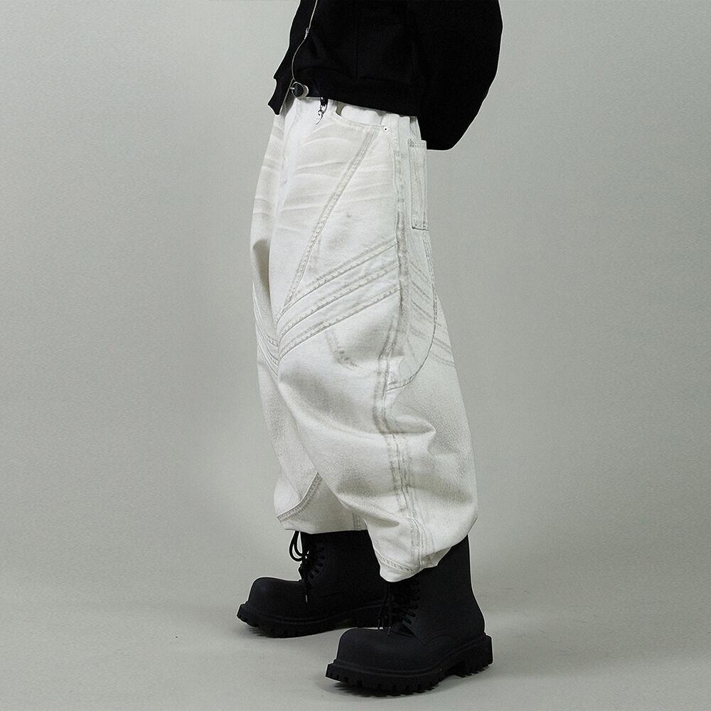 Baggy wide - Bullet white [SUPER WIDE]