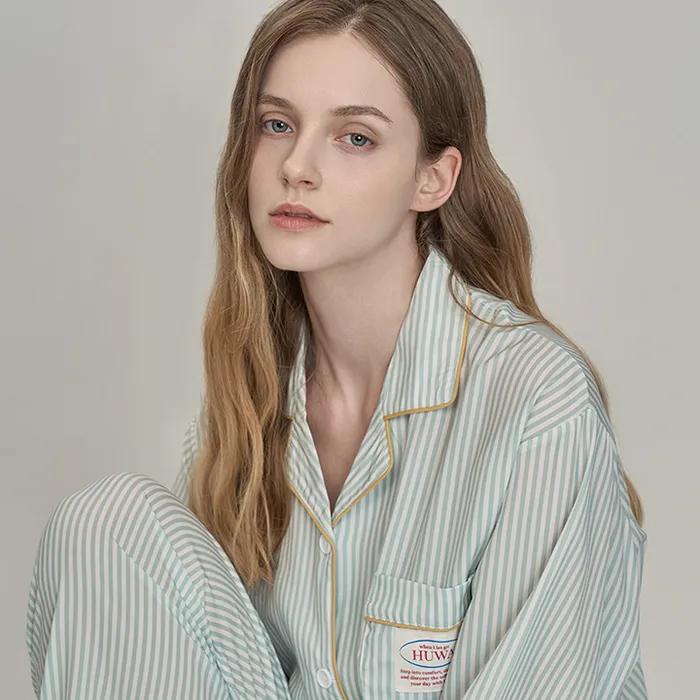 클래식 긴팔 잠옷 세트(UNI)_H007