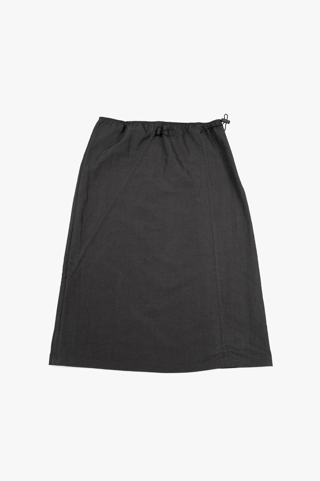 DRAWSTRING SKIRT / CHARCOAL