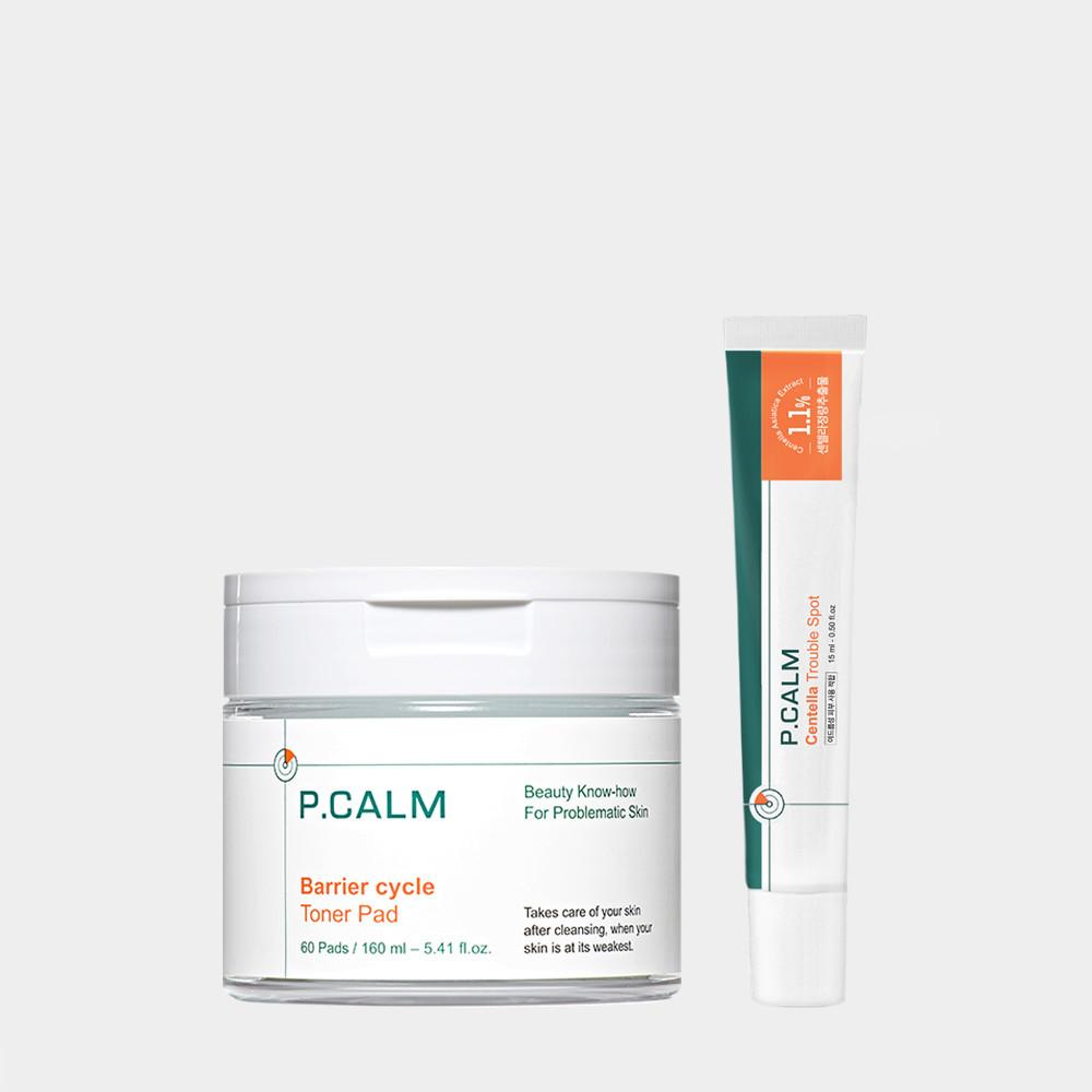 [단독증정] 피캄 사춘기 피부 2종 세트 (토너패드60매+응급스팟15ml)