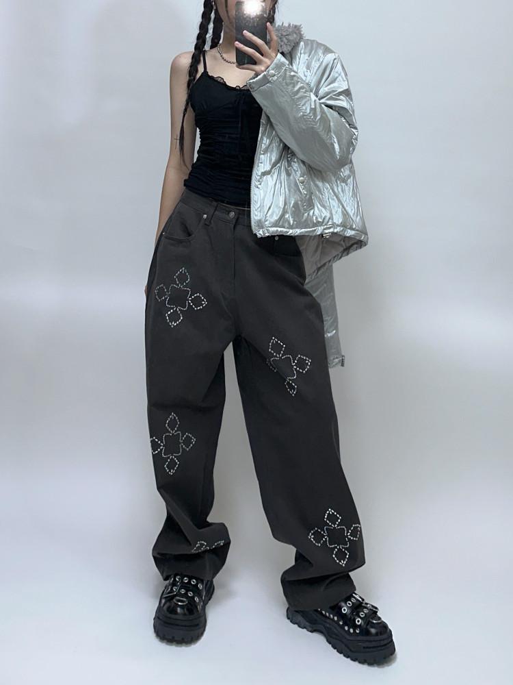 픽스 와이드 코튼팬츠