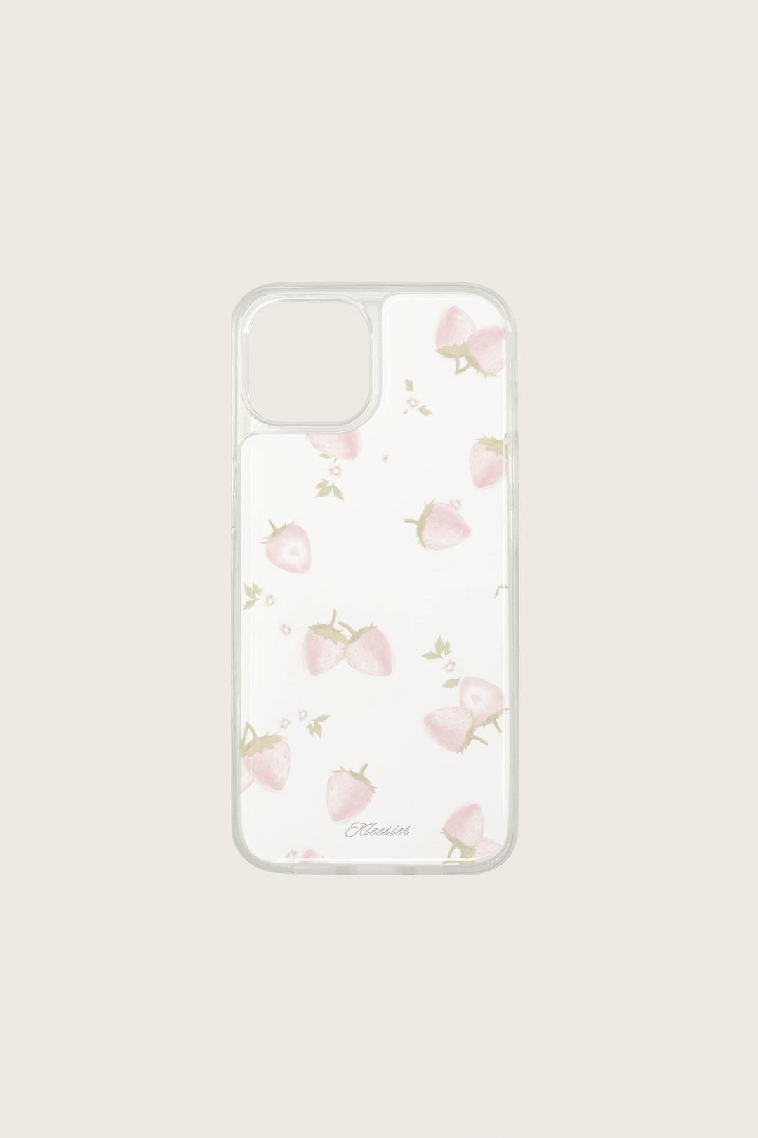 [ 2nd Pre-order ] Strawberry cream case, iPhone Clear