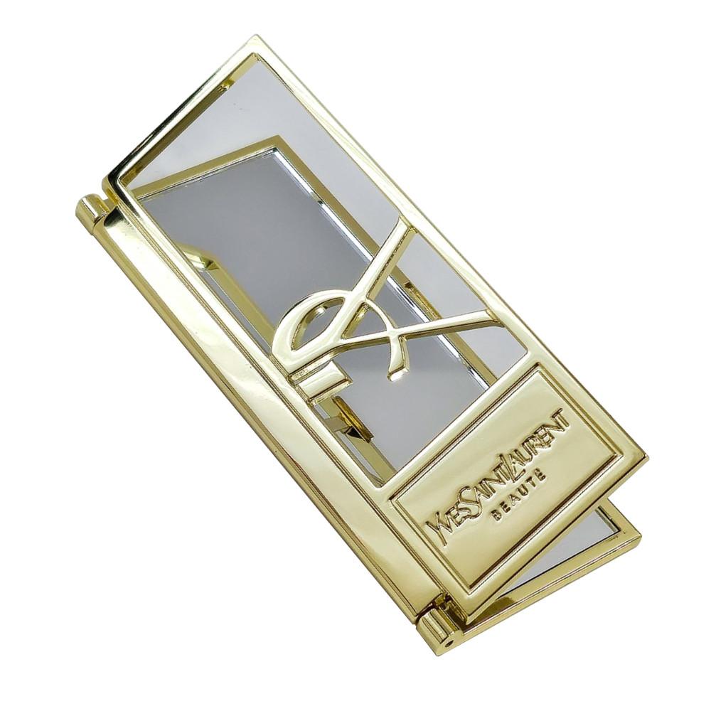 입생로랑 골드 접이식 미니거울 (휴대용 거울)