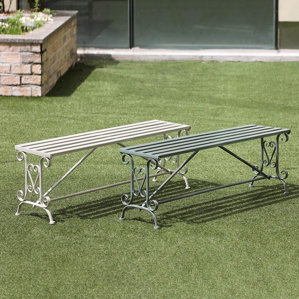 몬테스 가든 빈티지 철제 테라스 벤치 의자 야외 카페 정원 공원 아웃도어 가구