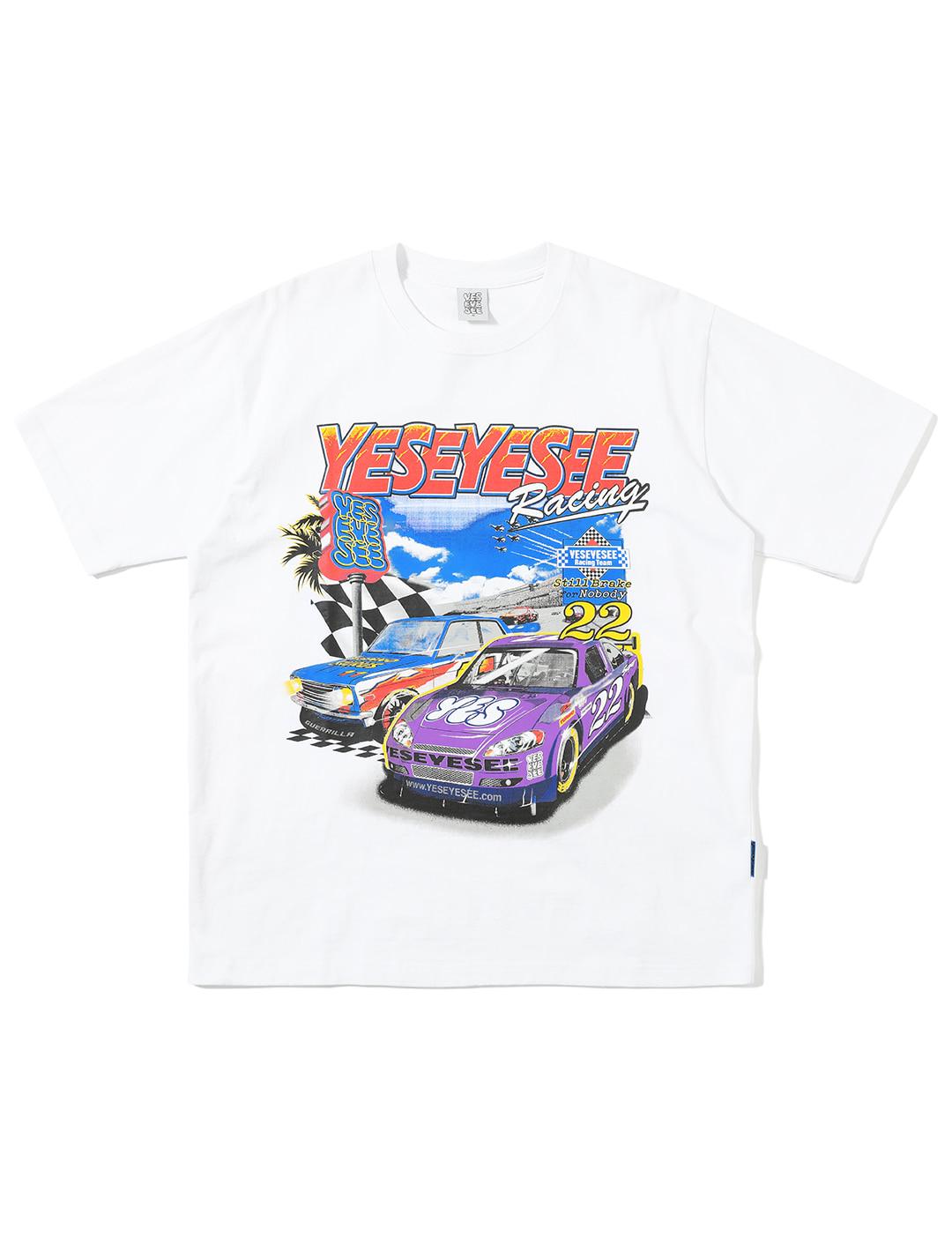 Racing 22 Tee White