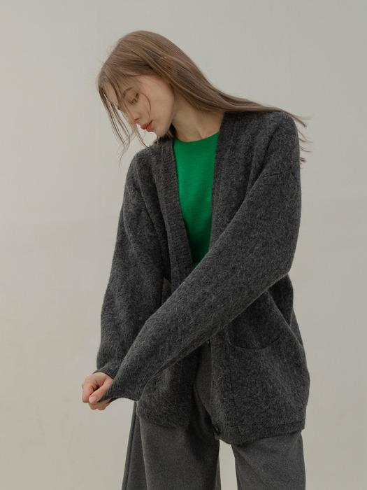 BASIC OVER FIT KNIT CARDIGAN_NWCA4168