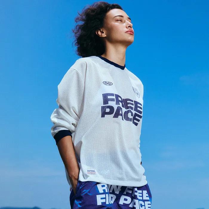 Sporty Mesh Round T Shirt_White