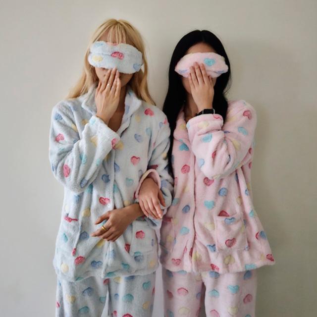 안대세트몽글하트3피스수면파자마SM