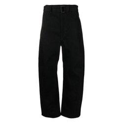 23SS 르메르 / 남성 트위스트 벨티드 팬츠 블랙 PA326 LD1000 BK999 STK