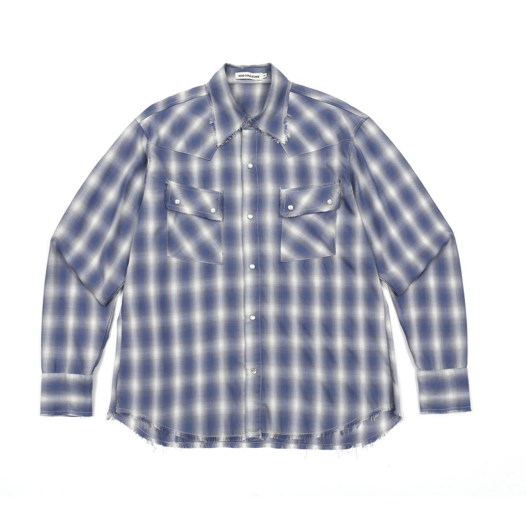 CHECK WESTERN SHIRTS BLUE