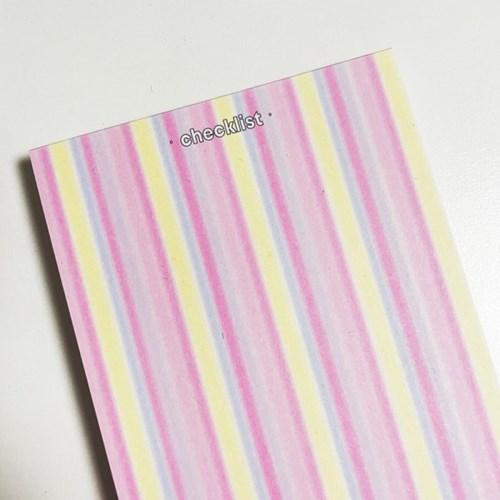 Pink Stripe 떡메모지